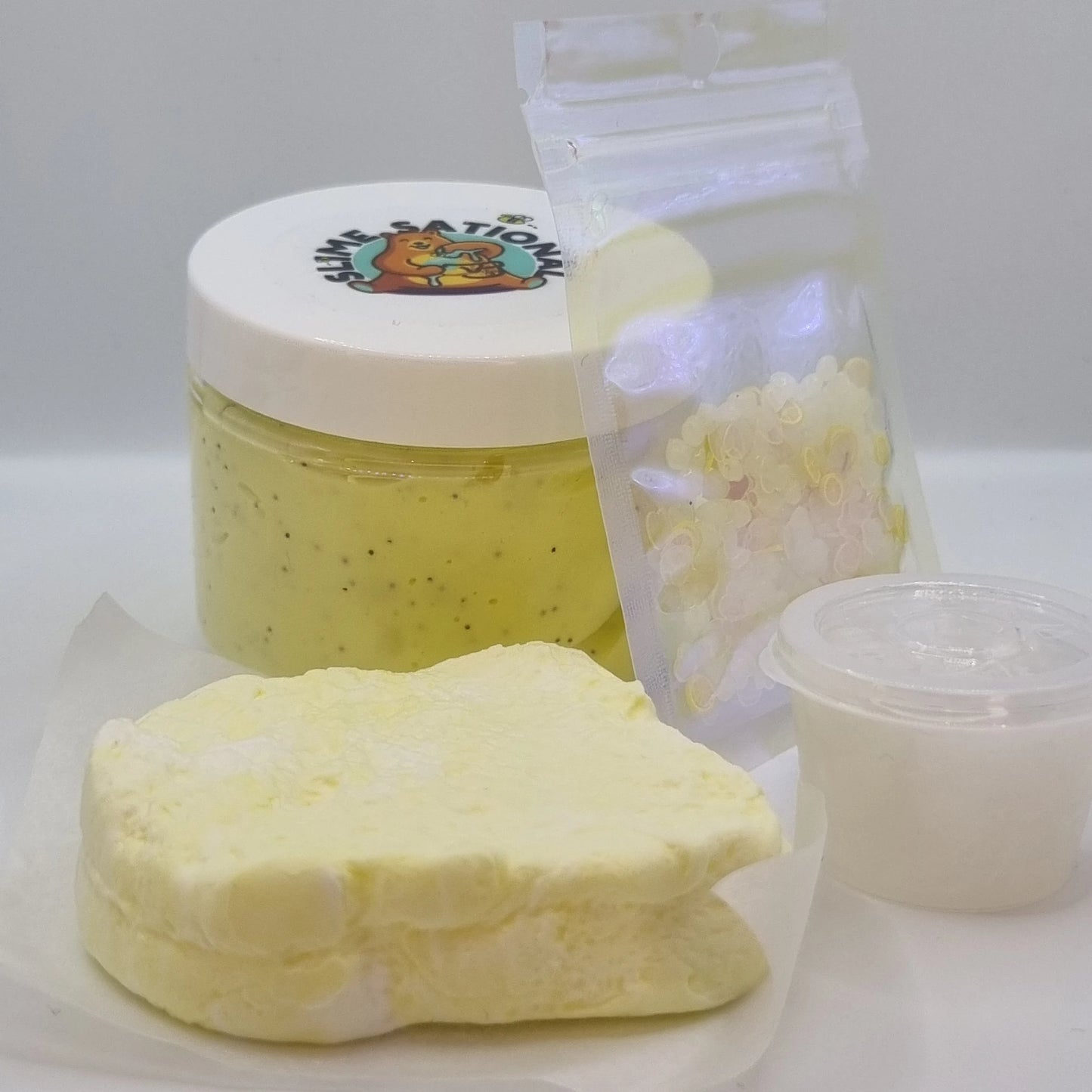 Lemon Loaf Scented Butter and Clay Slime