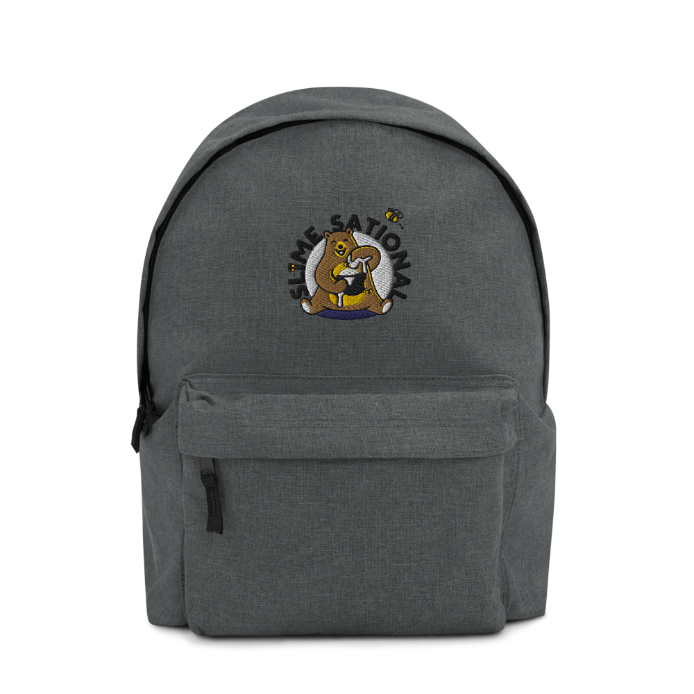 Slime Sational Embroidered Backpack (Grey Logo)