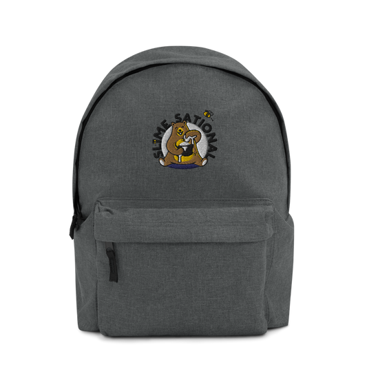 Slime Sational Embroidered Backpack (Grey Logo)