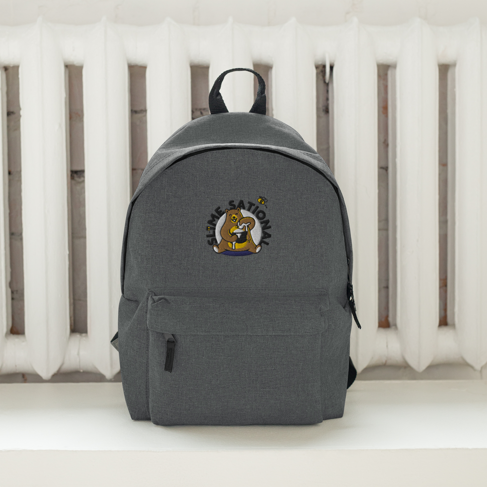 Slime Sational Embroidered Backpack (Grey Logo)