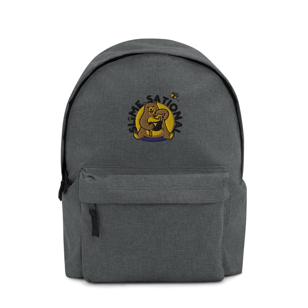 Slime Sational Embroidered Backpack (Yellow Logo)