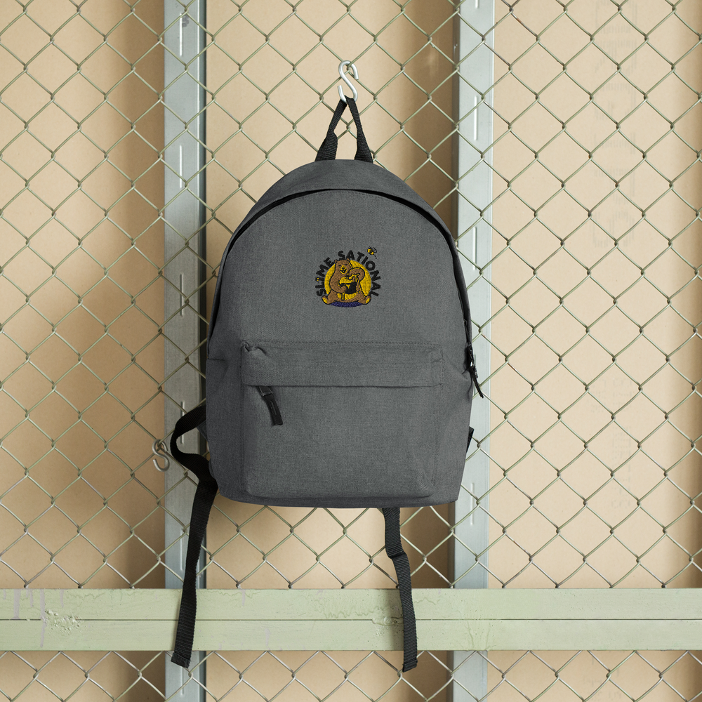 Slime Sational Embroidered Backpack (Yellow Logo)