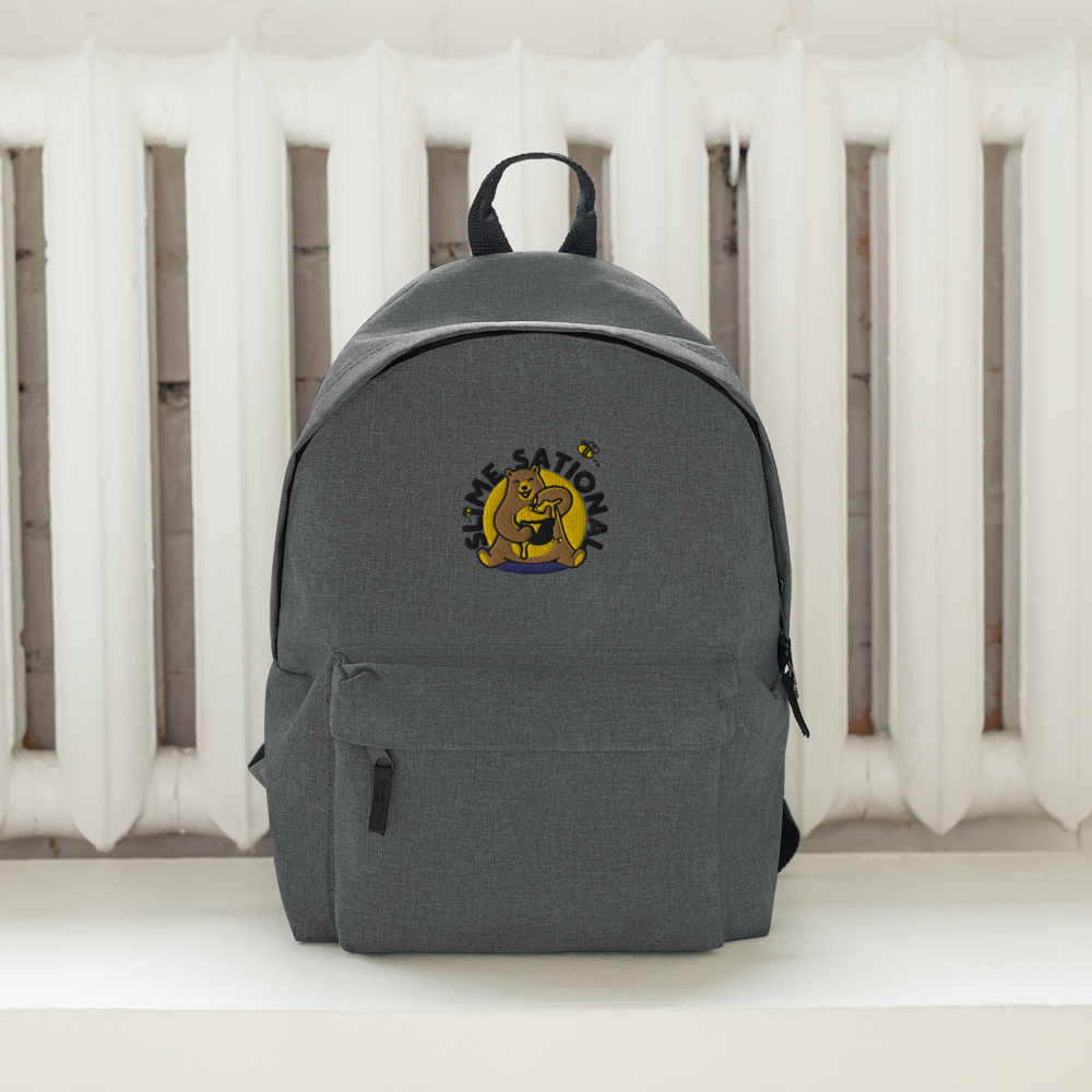 Slime Sational Embroidered Backpack (Yellow Logo)