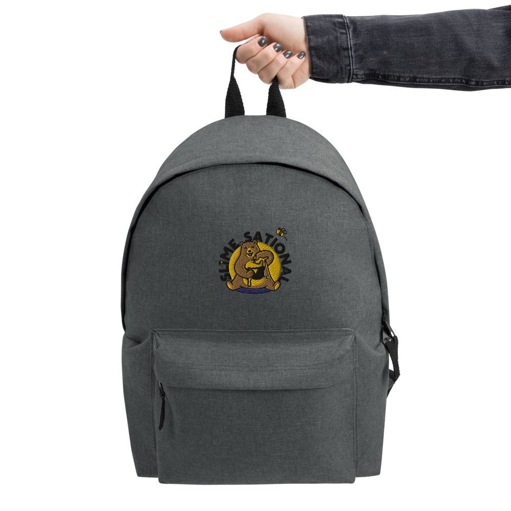 Slime Sational Embroidered Backpack (Yellow Logo)