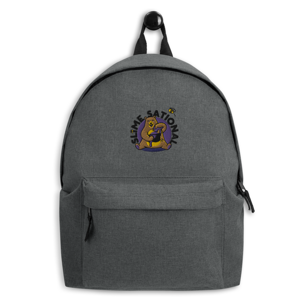 Slime Sational Embroidered Backpack (Purple Logo)