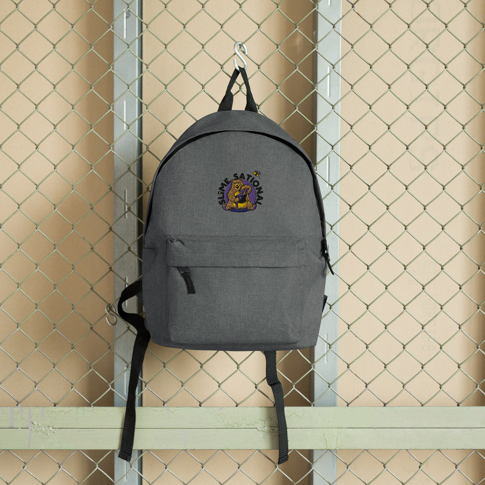 Slime Sational Embroidered Backpack (Purple Logo)