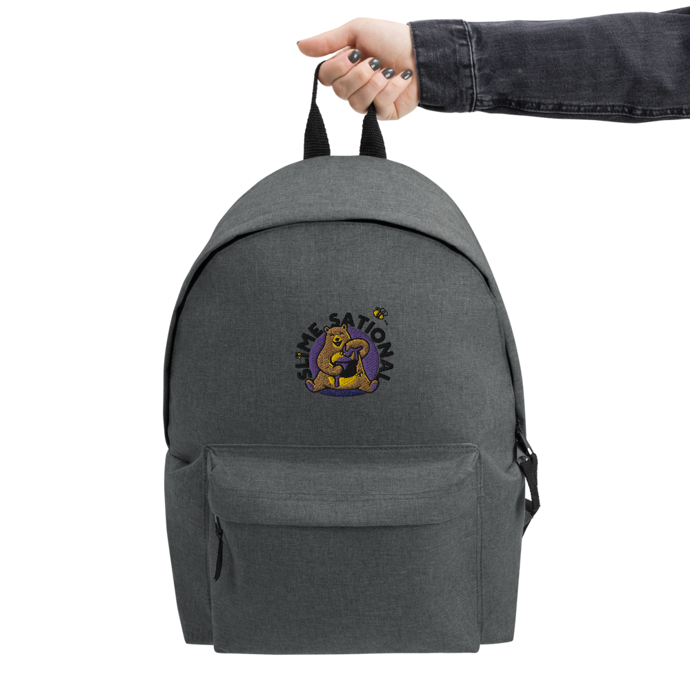 Slime Sational Embroidered Backpack (Purple Logo)