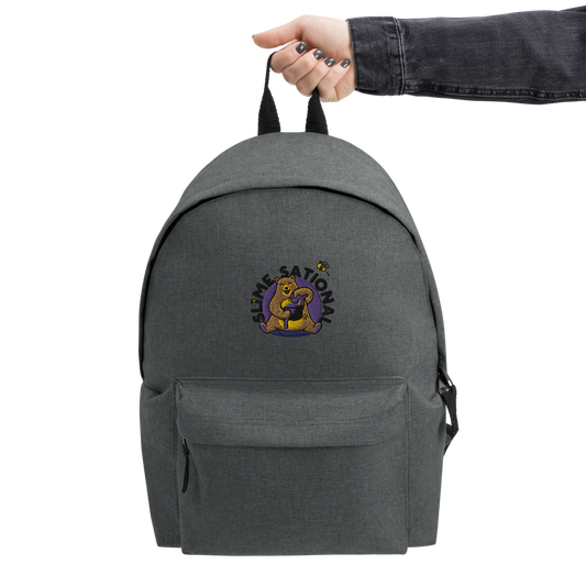 Slime Sational Embroidered Backpack (Purple Logo)