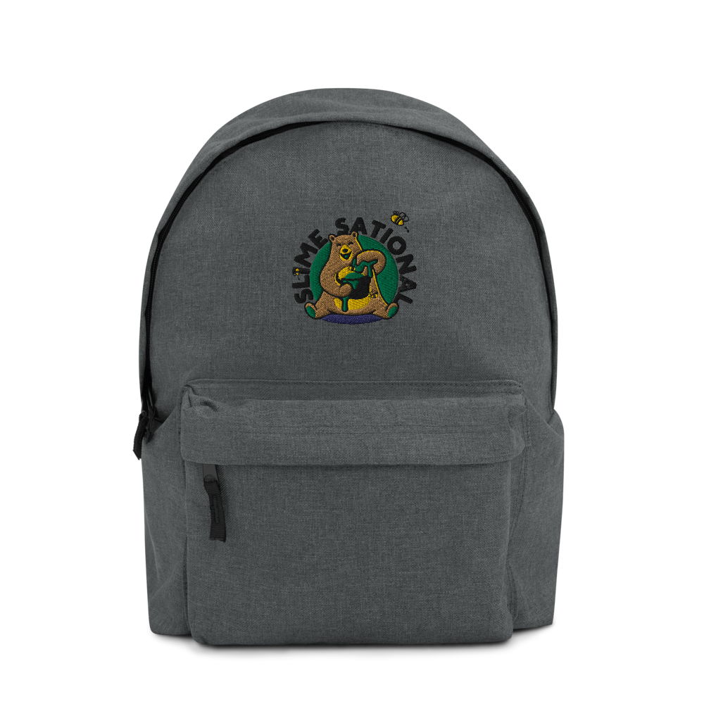 Slime Sational Embroidered Backpack (Green Logo)