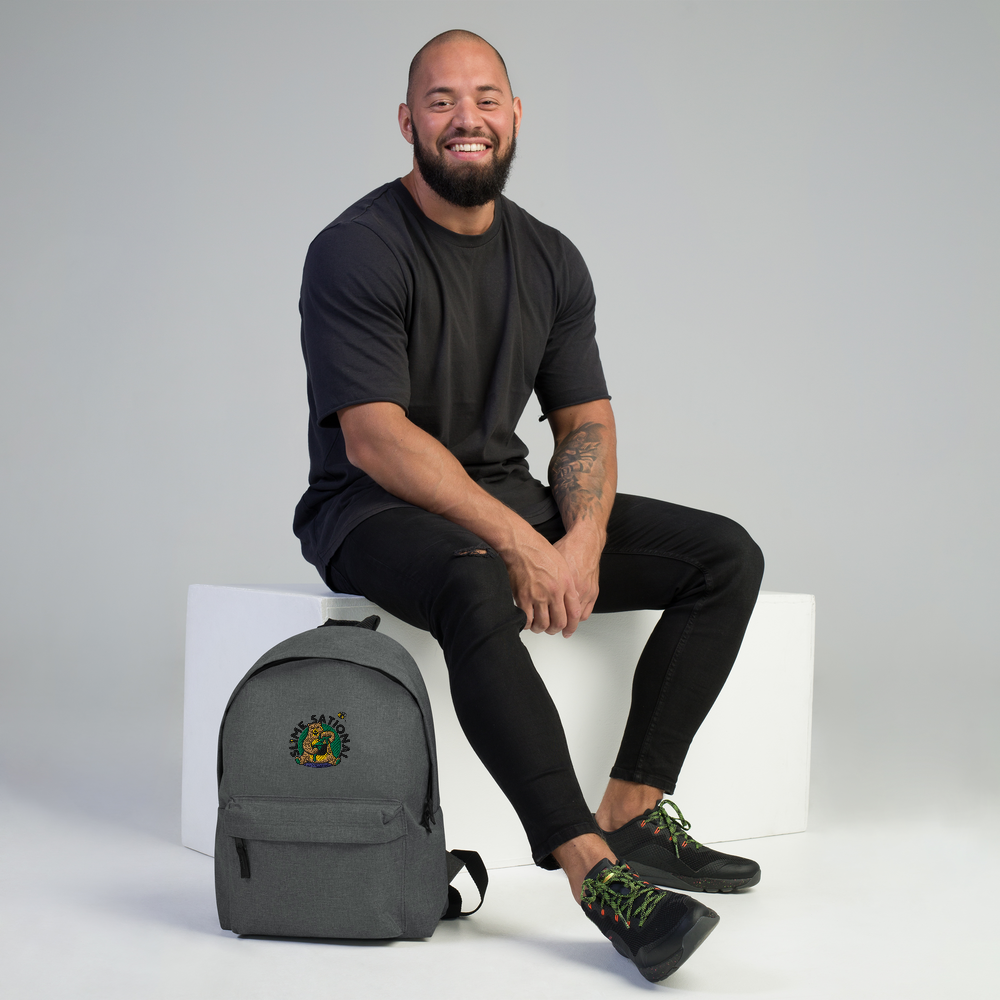 Slime Sational Embroidered Backpack (Green Logo)