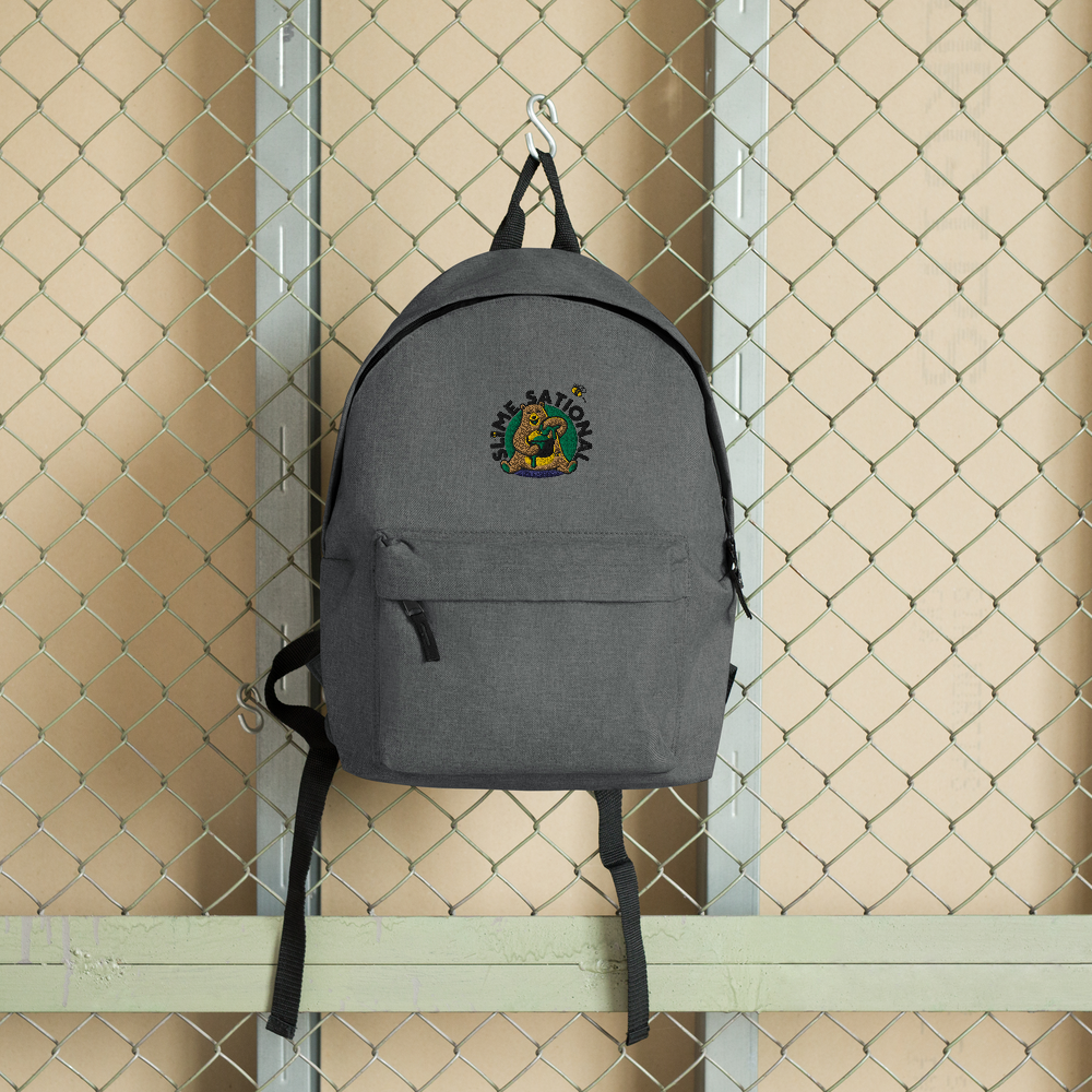 Slime Sational Embroidered Backpack (Green Logo)