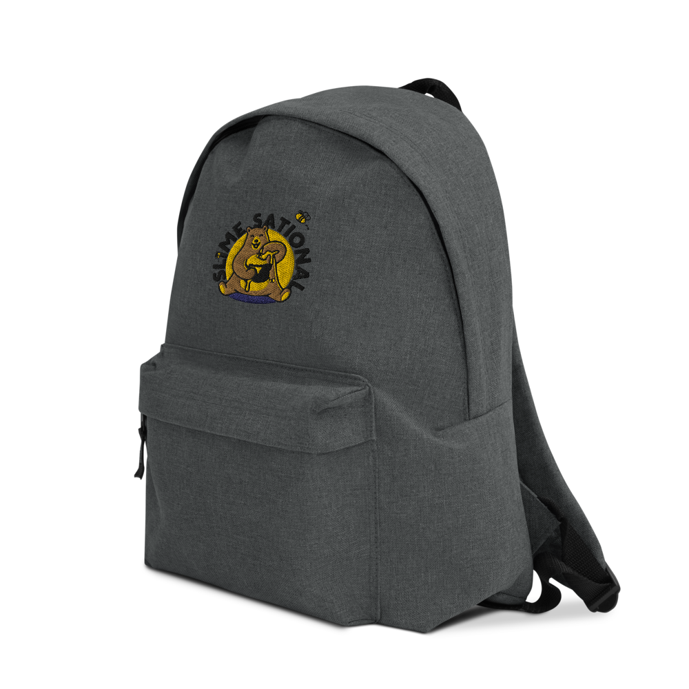 Slime Sational Embroidered Backpack (Yellow Logo)