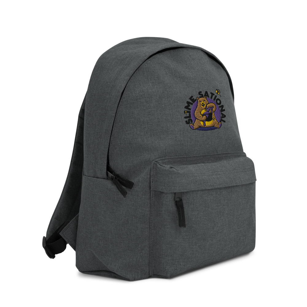 Slime Sational Embroidered Backpack (Purple Logo)