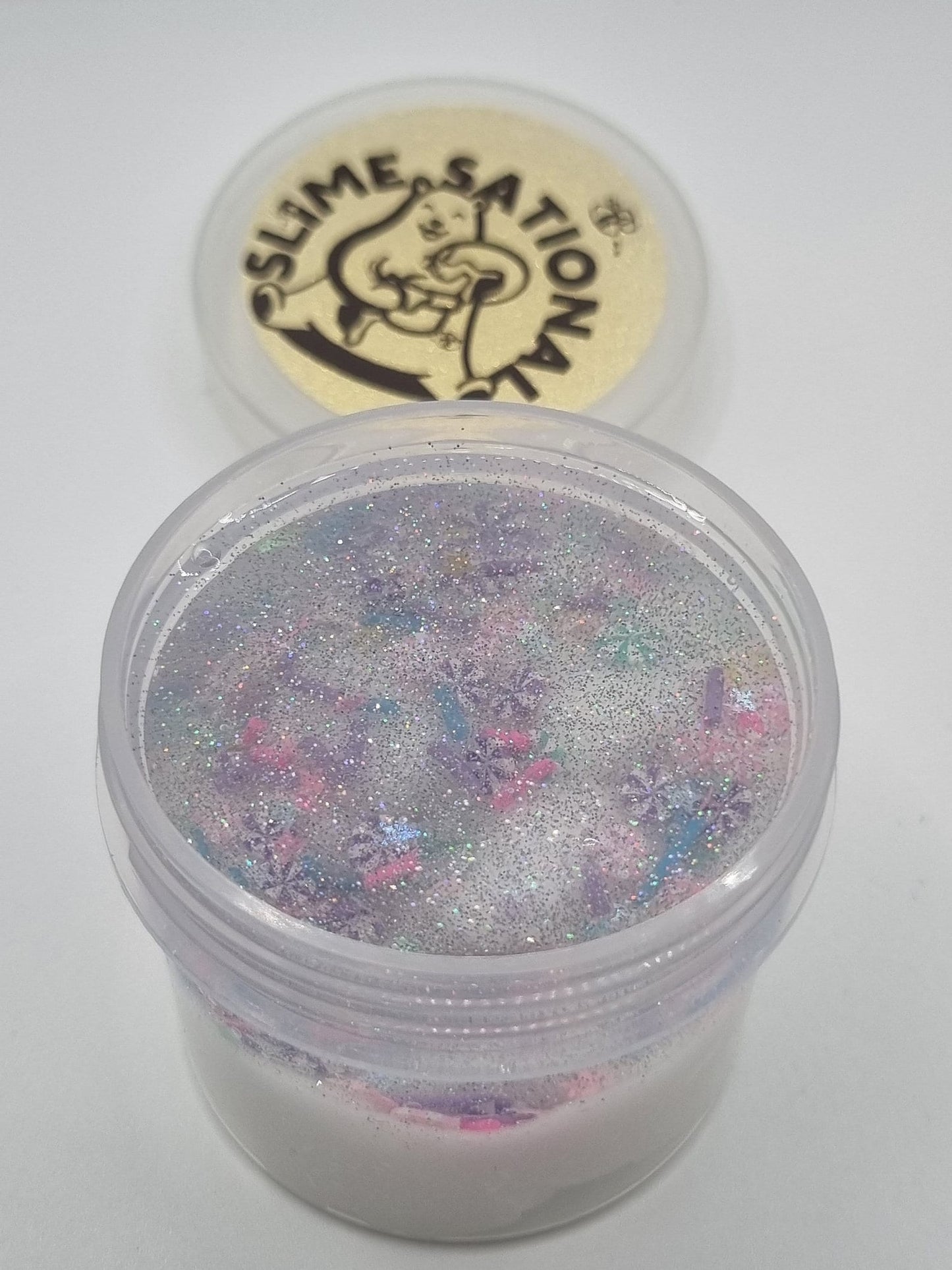 Christmas Sparkle Cloud Creme & Clear Slime